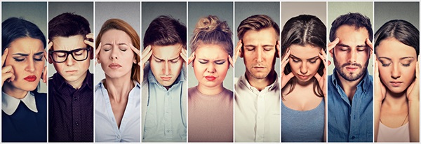Stressed people Stressed people