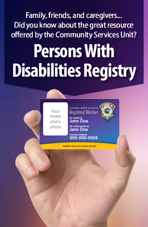Persons With Disabilities Registry